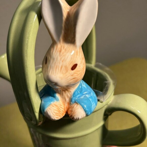 Beatrix Potter Peter Rabbit Watering Can Planter - Adorable Collector's Piece! - Picture 4 of 7